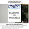 Signmission Cleaning In Progress, 7 in W x Rectangle, Vinyl Decal OS-2PACK-NS-D-710-V-10649 - alternate 3